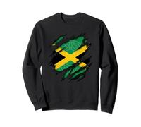 Irish Jamaican Ripped Flag Celtic Knot Mixed Pride Sweatshirt