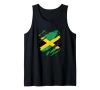 Irish Jamaican Ripped Flag Celtic Knot Mixed Pride Tank Top