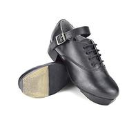 Irish Jig Shoes for Irish Dancing. Loud Tips and Easy Click Heels (Size 6 UK) Black