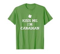 Irish Kiss Me I'm Canadian St. Patrick's Day Funny Canada T-Shirt