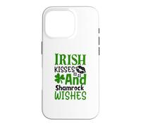 Irish Kisses And Shamrock Wishes St. Patrick's Day Clover Case for iPhone 16 Pro