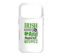 Irish Kisses And Shamrock Wishes St. Patrick's Day Clover Case for iPhone 17 Pro