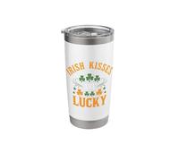 Irish Kisses are Lucky St Patricks Day Charm Stainless Steel Insulated Tumbler