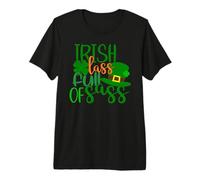 Irish Lass Full of Sass St Patrick Redhead Sassy Irish Lassy Premium T-Shirt