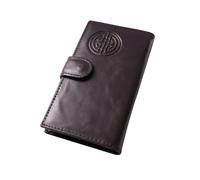 Irish Leather Women's Wallet: Celtic Knot Embossed RFID-Blocking Bifold - Large Capacity, Durable Design for Daily Use, Travel & Style, brown, Fashion Ethnic Style