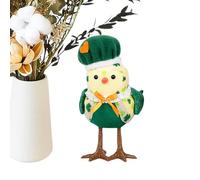 Irish LED Luminous Birds: Bird Clover Illuminated Bird Decorative Bird Sculpture | Funny Irish Green Plush Birds, St. Patrick's Day Decorations for the Camin