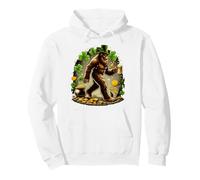 Irish Leprechaun Bigfoot St Patricks Day Pullover Hoodie