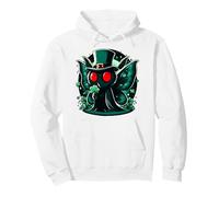 Irish Leprechaun Mothman Kawaii St Patricks Day Pullover Hoodie