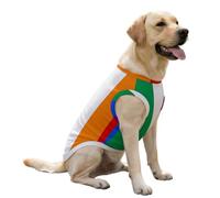 Irish LGBT Rainbow Flag Dog Cooling Vest Summer Shirts Cute Pullover Pet Clothes for Large Puppy