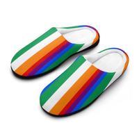 Irish LGBT Rainbow Flag House Slippers Ladies Cotton Sandals