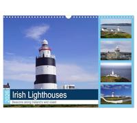 Irish Lighthouses - Beacons along Ireland's wild coast (Wall Calendar 2026 DIN A3 landscape), CALVENDO 12 Month Wall Calendar: Lighthouses around the green island of Ireland