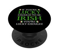 Irish Luck Flag Clovers PopSockets Adhesive PopGrip