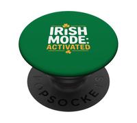 Irish Mode Activated Shamrock Saint Patricks Day PopSockets Adhesive PopGrip