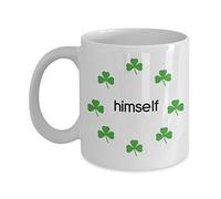 Irish Mug Himself - Himself Irish Mug - Funny Tea Hot Cocoa Coffee Cup - Novelty Birthday Christmas Anniversary Gag Gifts Idea