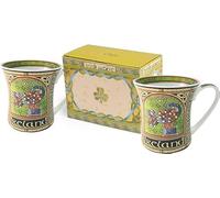 Irish Mug with Celtic Peacock New Bone China Cup -325ml/11fl oz Ireland Gifts (Set of 2)
