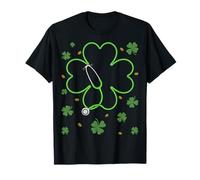 Irish Nurse Doctor Shamrock Stethoscope St Patricks Day T-Shirt