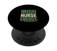 Irish Nurse Energy St Patricks Day Pride PopSockets Adhesive PopGrip