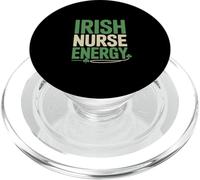 Irish Nurse Energy St Patricks Day Pride PopSockets PopGrip for MagSafe