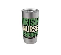 Irish Nurse Energy St Patricks Day Pride Stainless Steel Insulated Tumbler