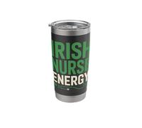 Irish Nurse Energy St Patricks Day Pride Stainless Steel Insulated Tumbler