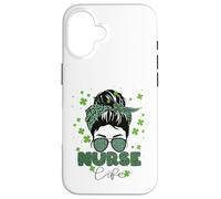 Irish Nurse Shamrock Stethoscope St Patrick's Day Nurse Case for iPhone 16