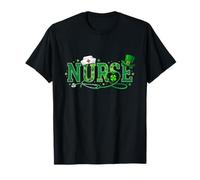 Irish Nurse Stethoscope Scrub St Patricks Day Nurses Women T-Shirt