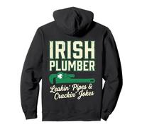 Irish Plumber Leakin Pipes Crackin Jokes St Patricks Day Pullover Hoodie