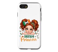 Irish Princess Red Hair Green Eyes St Patricks Day Girl Case for iPhone SE (2020) / 7/8