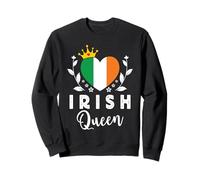 Irish Queen Ireland Flag Proud Irish Woman Sweatshirt
