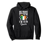 Irish Queen Irish Wife Girlfriend Ireland Flag Pullover Hoodie