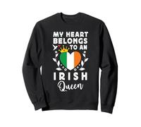 Irish Queen Irish Wife Girlfriend Ireland Flag Sweatshirt