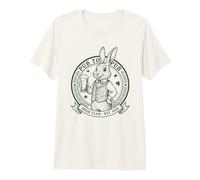 Irish Rabbit Monochrome Pub to Pub St. Patrick's Day Premium T-Shirt
