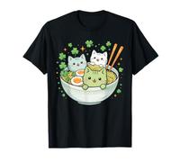 Irish Ramen Cats Cute Anime St Patrick's Day 2026 T-Shirt