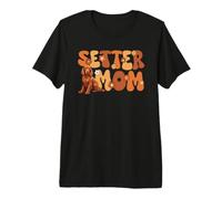 Irish Red Setter Groovy World's Best Setter Mom Premium T-Shirt