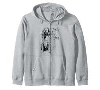 Irish Red Setter “Let’s Go!” Design - Happy Setter Design Zip Hoodie
