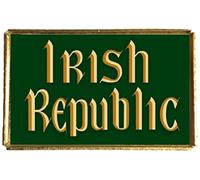 Irish Republic Easter Rising Ireland Gold Colour Rectangle Badge With A Velveteen Bag