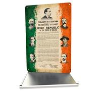 Irish Republic Proclamation Vintage Metal Sign, Irish Freedom Declaration Vintage Wall Sign, 1916 Proclamation of the Irish Republic