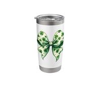 Irish Retro Shenanigans Lucky Shamrock St Patrick's Day Stainless Steel Insulated Tumbler