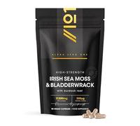 Irish Sea Moss Complex 17,500mg with Bladderwrack & Burdock Root Extract - 143 mcg Natural Iodine - 90 Vegan Capsules (3 Months Supply) - by Alpha01