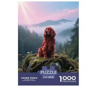 Irish Setter, 1000-piece Jigsaw, Calming Yet Stimulating Indoor Activity, Perfect for Keepsakes Or Gallery Walls, Suitable for Ages 8+, Pet Dog, 38x26cm/1000pcs