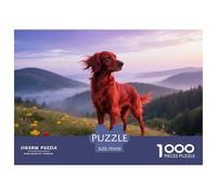 Irish Setter, 1000-piece Jigsaw Puzzle, Challenging Yet Relaxing Game, Great for Display Or Thoughtful Gifting, Suitable for Ages 12+, Pet Dog, 70x50cm/1000pcs