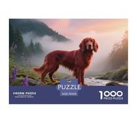 Irish Setter, 1000-piece Puzzle, Perfect Family Bonding Activity, Great for Birthdays Or Festive Occasions, Suitable for Ages 10+, Pet Dog, 70x50cm/1000pcs
