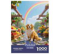 Irish Setter 1000 Pieces Jigsaw Puzzles Cute Pets Jigsaw Puzzles for Kids Staycation Kill Time Home Decoration Puzzle Gifts for Women Age 14+ ForAdults 38x26cm/1000pcs
