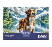 Irish Setter 1000 Pieces Jigsaw Puzzles Engaging Family Games Jigsaw Puzzles Beautiful Decoration for Adults And Kids 70x50cm/1000pcs