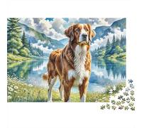 Irish Setter 1000 Pieces Jigsaw Puzzles Engaging Home Decoration Jigsaw Puzzle Beautiful Decoration for Gifts 52x38cm/1000pcs