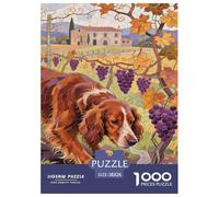 Irish Setter 1000 Pieces Jigsaw Puzzles For Adults Educational Games Stress Relieving Entertainment Cultivate The Spirit of Teamwork for Men, Women, Elders, Seniors 38x26cm/1000pcs