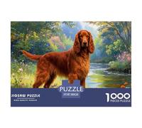 Irish Setter 1000pcs Paper Jigsaw Puzzles Wildlife Impossible Puzzle Educational Games for Adults And Kids 38x26cm/1000pcs