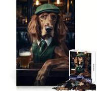 Irish Setter at The Pub Puzzle for Adults 1000 Pieces Logic Game Creative Fun Pattern Assemble Unique Gift (50x75cm)