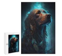 Irish Setter Dog, 1000 PCS Wooden Brain Teaser for Adults, Winter Activity Gift, for Mindful Indoor Entertainment