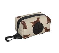 Irish Setter Dog Breed Pet Pattern Gifts For Irish Setters,Poop Bags Holder Poop Waste Dispenser Travel Garbage Bag Pet Supplies